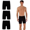 Myproblems Boxershorts Lange Boxershorts im 3er Pack – Lange Unterhosen aus Baumwolle Lange Boxershorts schwarz S