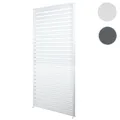 Mendler Aluminium Lamellenwand für Pergola HWC-N94 3x3m, Lamellenpaneel Modul Seitenwand Sichtschutz, 213x94 110103