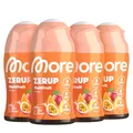 MORE Zerup, Multifrucht, 4 x 65 ml, für bis zu 32 l Fertiggetränk, zuckerfreier Sirup mit echten Fruchtextrakten, vegan, zero Kalorien - made in Germany