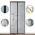 Apalus Magnetisches Moskitonetz für Türen 140 x 240 cm, grau