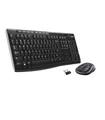 Logitech MK270 Kabelloses Set mit Tastatur und Maus für Windows, Spanisches QWERTY-Layout - Schwarz