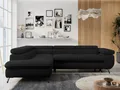 MKS MÖBEL Ecksofa PETER L, Set, Ecksofa L-form, HR35-Schaum, Wellenfederkern, Bettfunktion, Einstellbare Kopfstützen, Bettkasten