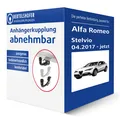 G.D.W. Anhängerkupplung abnehmbar für ALFA ROMEO Stelvio Typ 949 AHK
