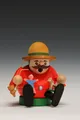 Erzgebirgische Volkskunst Richard Glässer GmbH Räuchermännchen Räucherfigur Miniräuchermann Spielzeugverkäufer Höhe= 8cm NEU