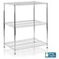 FLOORDIREKT Metallregal Everest - Für Keller & Werkstadt - 3 Böden - 60 x 35 x 90 cm