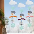 Bastelset - Erstes Fädeln Filzgirlande Schneemann | Kit (Bastelset) | Deutsch