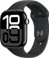 Apple Watch Series 10 GPS 46mm Aluminiumgehäuse Sport Band Schwarz S/M