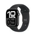 Apple Watch Series 10 GPS 46mm Aluminium Diamantschwarz Sportarmband Schwarz ...