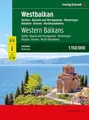 Westbalkan, Autoatlas 1:150.000, freytag & berndt: Serbien - Bosnien und Herzegowina - Montenegro - Albanien - Kosovo - Nordmazedonien, Straßenatlas mit Spiralbindung (freytag & berndt Autoatlanten)