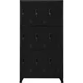 Schließfachschrank Schwarz 90x45x180 Cm Stahl - Vidaxl