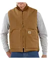 Carhartt, Herren, Lockere, isolierte Weste aus festem Segelleinen mit geripptem Kragen, Carhartt® Braun, XL