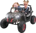 Actionbikes Motors UTV Buggy MX | 4x4 Allrad - Kinder Elektro Auto - 2,4 GHz Fernbedienung - 2 x 12 V Motoren - USB - AUX - Bluetooth (Schwarz)