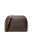 Michael Kors Jet Set Medium Crossbody Leather Handbag (BROWN)