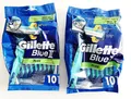 20 Gillette Blue 2 II Plus Slalom Herrenrasierer Einwegrasierer Rasierer