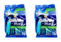 20x Gillette Blue 2 II Plus Slalom Einwegrasierer Nassrasierer EAN7702018466689