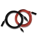 Cansolar 2x Solarkabel 4mm² - 0,5m - Verlängerungskabel für zuverlässige und flexible Solarverbindungen