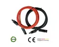 Cansolar Solarkabel Verlängerungskabel Set:rot & schwarz 4mm Solarkabel, (50 cm)
