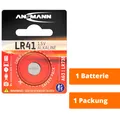 1 x Ansmann LR41 AG3 LR736 392 384 1,5V Knopfzellen Alkaline Uhrenbatterien