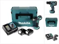 Makita Säulenbohrmaschine DDF 459 RTJ 18 V Li-Ion Akku Bohrschrauber im Makpac + 2x 5,0 Ah Akku