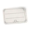 itenga 50x Marmeladenetiketten selbstklebend – 4,5 x 3 cm – aus hochwertigem Hammerschlagpapier – beschreibbare Aufkleber für Marmelade, Eingemachtes & Selbstgemachtes (zum Beschriften)