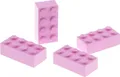 4x Lego Bau Stein 2x4x1 hell pink rosa Basic Simpsons 71006 4205032 3001