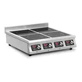 Royal Catering RCIK-3500IC4.2 Induktionsplatte 4 x 20 cm 10 Stufen Timer Induktionskochplatte Kochplatte Induktion Induktionskocher Gastro Induktionskochfeld