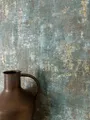 Newroom Vliestapete, Blau Tapete Modern Putz - Betonoptik Betonwand Braun Gold Industrial Bauhaus Beton Metallic für Schlafzimmer Wohnzimmer Küche, Tyana Blue