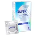Durex Hautnah Classic Kondome – Ultra dünn, mit anatomischer Easy-On-Form & mit Silikongleitgel befeuchtet – 8er Pack (1 x 8 Stück)