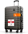 Travely Polycarbonat Koffer Groß 67cm L - 60L Innenvolumen - sehr robuster Hartschalenkoffer mit sanften Rollen & TSA Schloss, Reisekoffer, Handgepäck Koffer, Reisekoffer mit Rollen