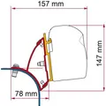 Fiamma F43van Adapter für VW T5/T6 mit Aufstelldach, schwarz