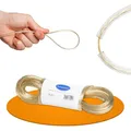 homeXpert Wäscheseil/Wäscheleine extra stark 10m mit Vollstahleinlage 2,7 mm transparent ummantelt, Wäscheleine mit stahlkern, Ersatzleine für Wäschespinne, Garten, Outdoor, Camping, Reisen und Balkon
