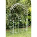 DanDiBo Rosenbogen, Grau, Metall, 140x225x37 cm, Gartenzubehör, Gartendeko