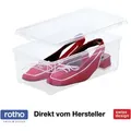 Box Lady Shoe 5 l CLEAR, Ausführung:5 Liter (flach) - Rot