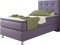 Boxspringbett Köln 90x200 Webstoff Lila