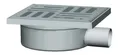 Marley Bad-Ablauf DN 50 Abgang waagerecht, Rost 15 x 15 cm  Bodenablauf
