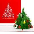 Colognecards Pop-Up Karte Weihnachtsbaum rot