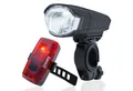 bemiX Fahrradbeleuchtung LED Fahrradlicht-Set StVZO Scheinwerfer & Rücklicht Batteriebetrieb, Helle LEDs, Energiesparend