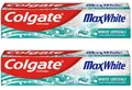 Colgate 2 x Max White mit weißen Kristallen, 100 ml pro Zahnpasta