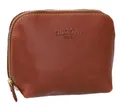 Gusti Kosmetiktasche Leder - Leo Utensilientasche Kulturbeutel Waschtasche Schminktasche Kulturtasche Braun Leder