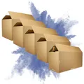 PROREGAL 5x Versandkarton 2-Wellig LxBxH 1200 x 600 x 600 mm Mit Höhenriller Belastbar Bis 30 kg Faltkarton Karton Paket Für Versand Mit DHL