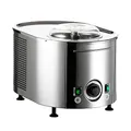 Musso Mini Lussino 4080 Eiscreme-Maschine | 0,75l Eiscreme in 30min | Italienische Eiscreme-Maschine für Zuhause | Vegane oder zuckerfreie Eiscreme, Gelato, Sorbet, Slush-Eis | Einfach zu benutzen
