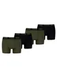 PUMA Boxer Boxershorts Men Herren Everyday Unterhose Unterwäsche 4er Pack, Farbe:Forest Night Tonal, Bekleidungsgröße:L