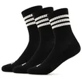 adidas - 3-Stripes Essential Concept Crew 3-Pack - Multifunktionssocken 40-42 | EU 40-42 schwarz