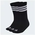 adidas Performance Funktionssocken 3S ESS C CRW 3P (3-Paar) für Fitness, sportlicher Stil, 3er-Pack, neutraler Schnitt schwarz M (40/42)