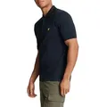 Lyle & Scott Poloshirt Basic Herren, Pique Baumwolle blau XL