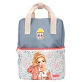 Depesche 12385 TOPModel Cutie Star - Rucksack in Jeans-Blau mit Model-Motiv und Sternchen-Muster, Tasche mit verstellbarem Schultergurten