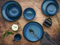 CreaTable Nordic Fjord Blue Kombiservice 16-tlg Steinzeug