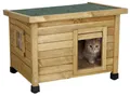 Katzenhaus Katzenhütte Katzenhöhle Rustica Kerbl Outdoor wetterfest 57x45x43 cm