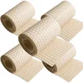 NYVI Polyrattan Sichtschutzstreifen 255x19 cm 5 Rollen Beige