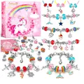 Lenski Einhorn Bastelset für Mädchen 5-12 Jahre DIY Schmuck Armbänder F